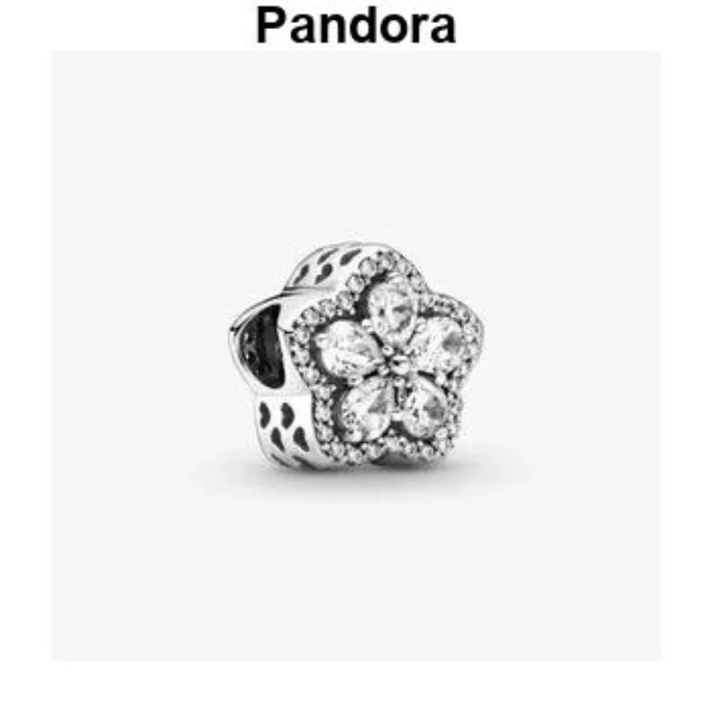 Pandora Silver Flower Bracelet Charm